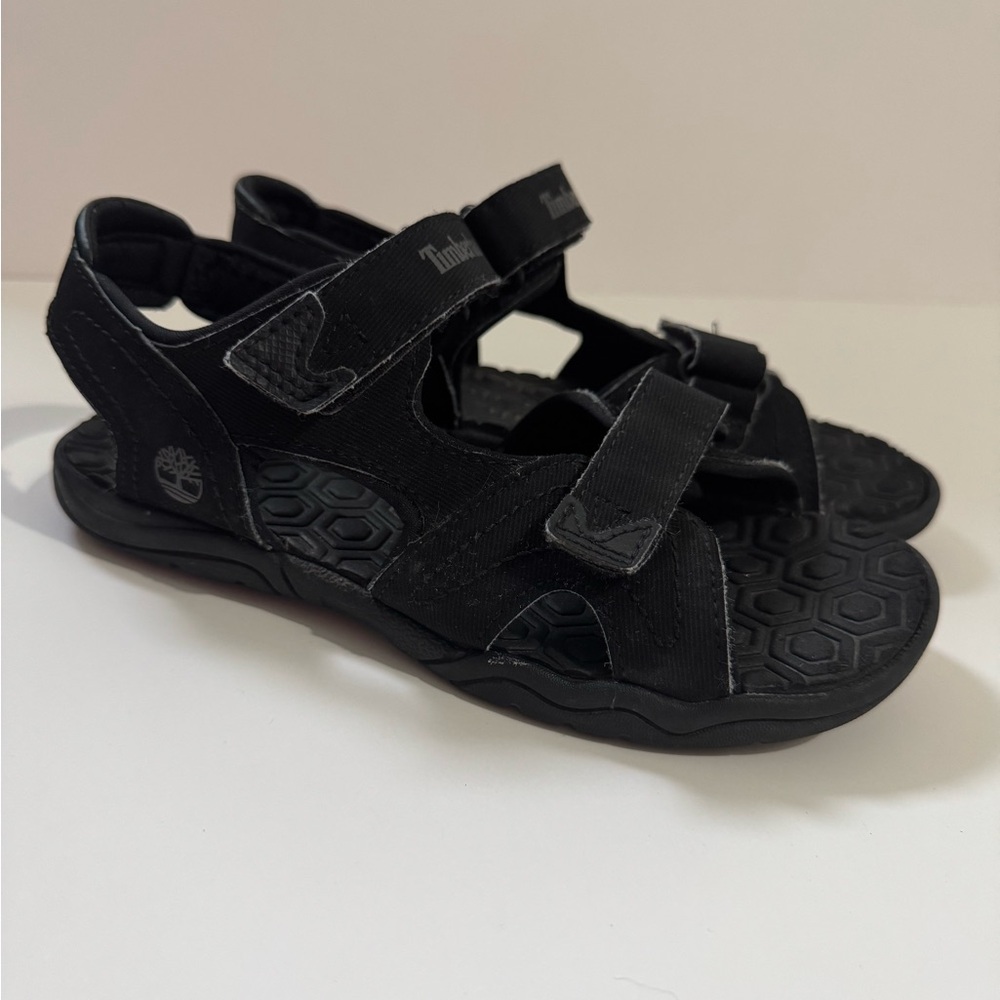 Timberland Kids Black Strap Sandals Boys Size 2